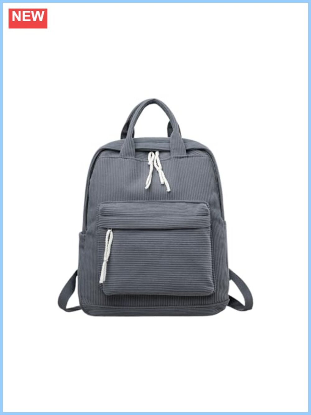 Mini Corduroy Backpack Purse Lightweight Travel Daypack Bookbag